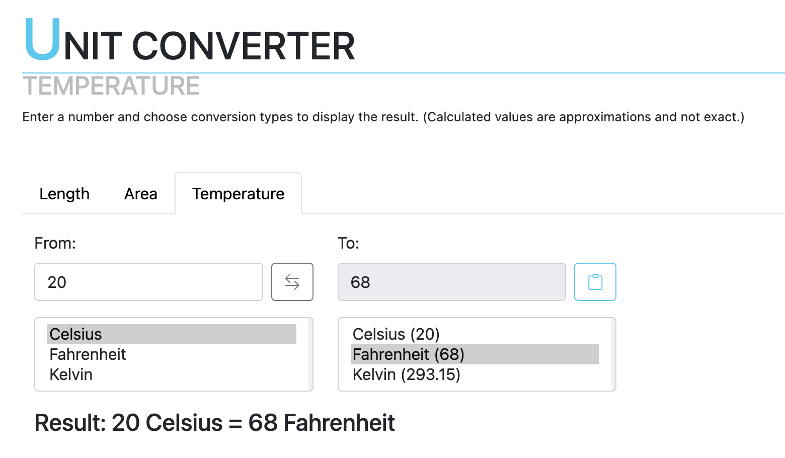 S-UTIL Unit Converter tool interface, providing conversions for units like miles to meters and Fahrenheit to Celsius.